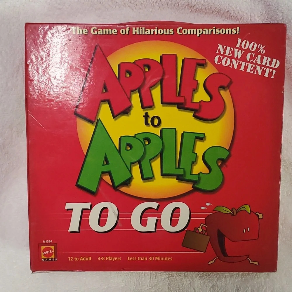 Apples to apples to go game box#3